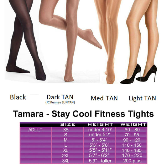 Tamara 70D Light Shimmer Glossy Tights w/ Cooling Effect - Hooters Cheer Dance