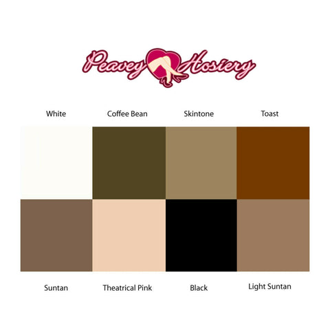 Peavey High Gloss Footed Tights - Hostess Cheerleader Flight Crew Dance Waitress