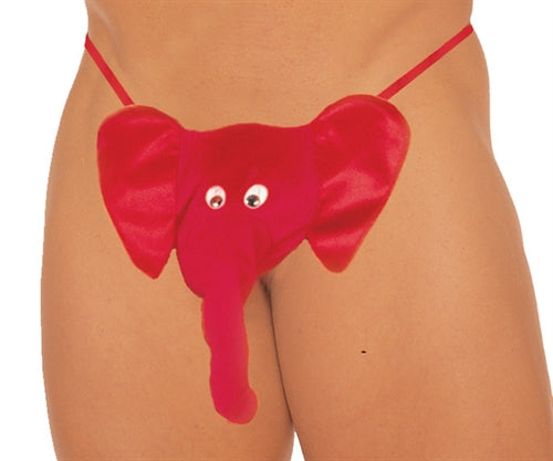 Elegant Moments Mr. Peanuts G-String for Men - Red - One Size