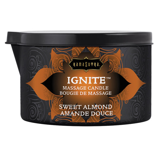 Kama Sutra Ignite Wax Free Massage Candle - Sweet Almond 6oz