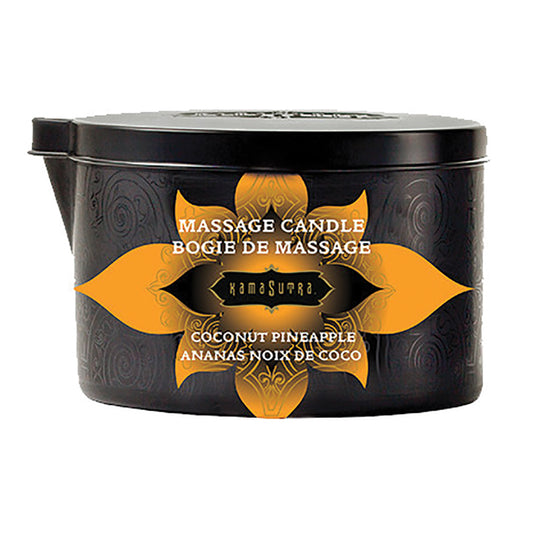 Kama Sutra Ignite Wax Free Massage Candle - Coconut Pineapple 6oz