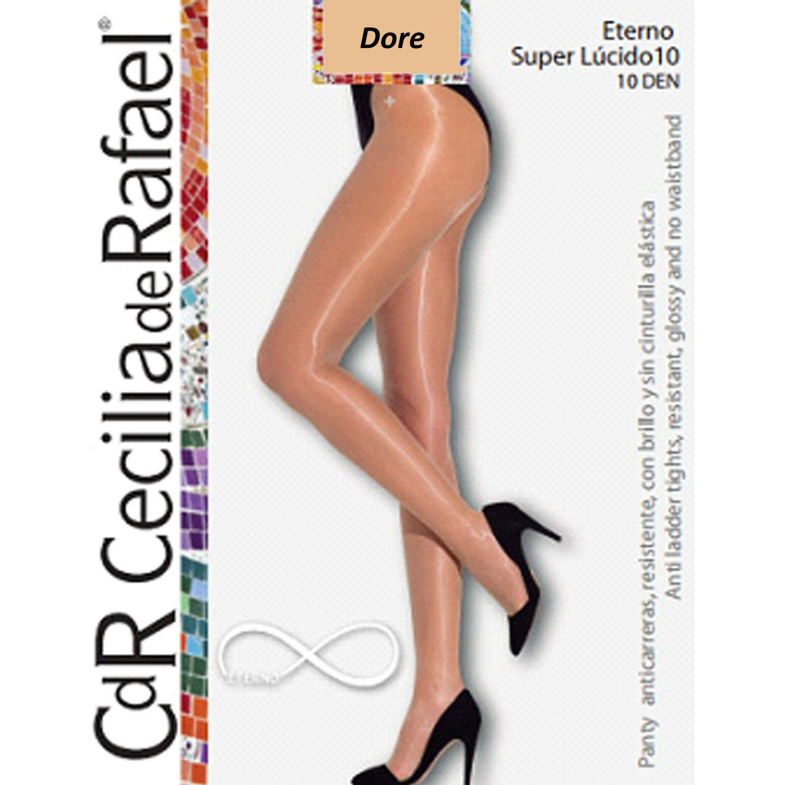 Cecilia de Rafael Eterno Super Lucido 10 Pantyhose at 15.95